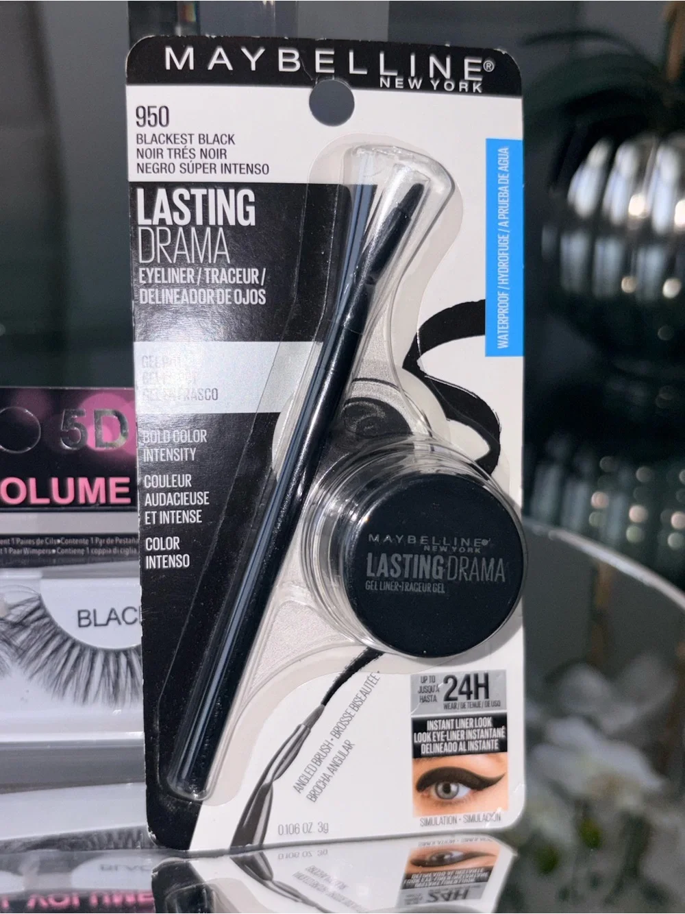 Maybelline Lasting Drama Gel Eyeliner + 5D Mink Lashes